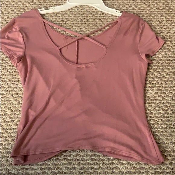 mauve basic top - Picture 2 of 2